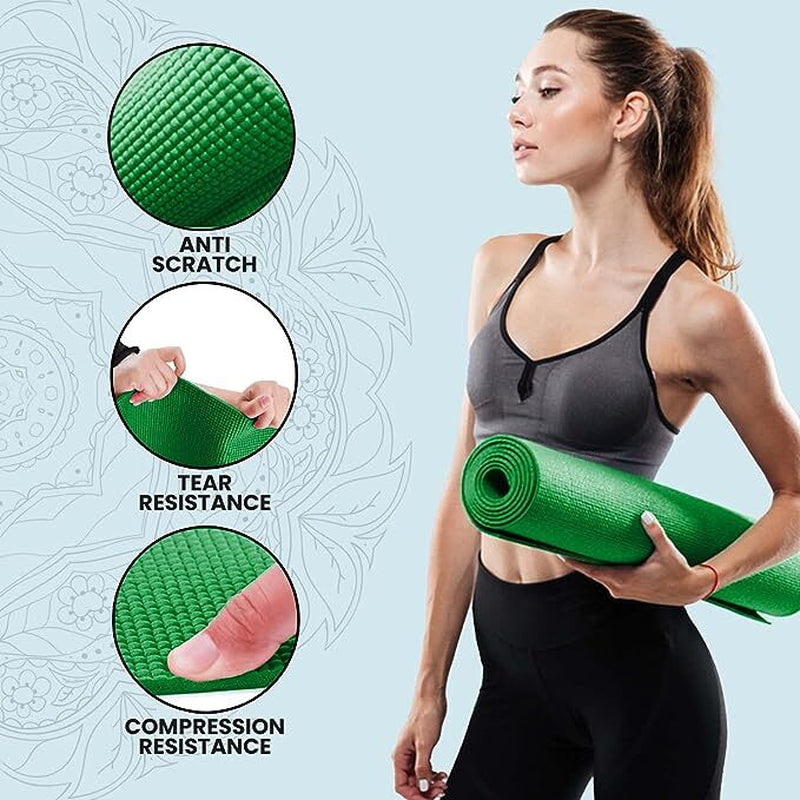 XN8 Yoga Mats Exercise Mat Gym Fitness Nonslip Pilates Aerobic Workout Bag Strap