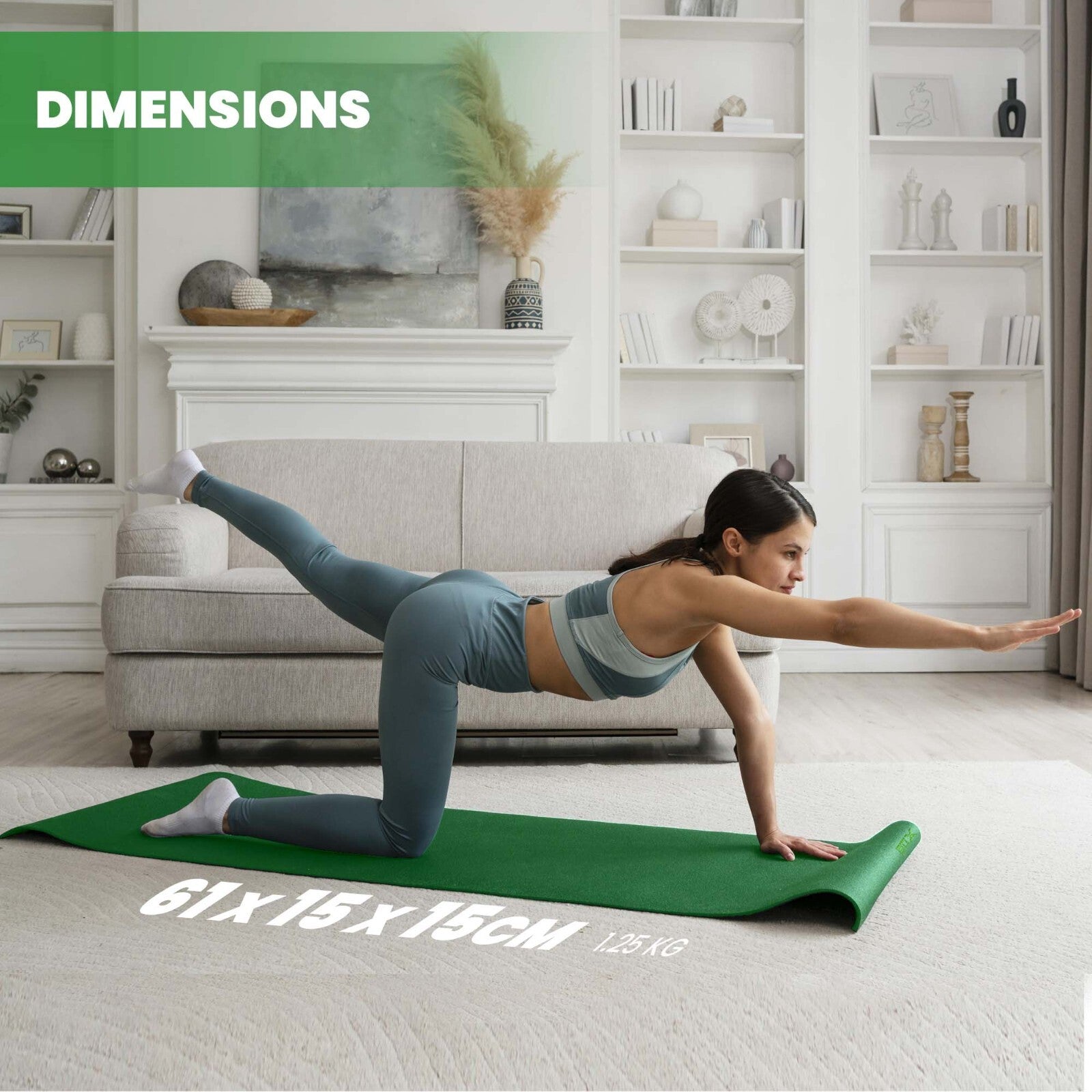 XN8 Yoga Mats Exercise Mat Gym Fitness Nonslip Pilates Aerobic Workout Bag Strap