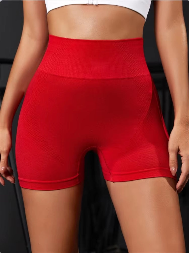Women Yoga Shorts Fitness Seamless Push up Trainning Qucik Dry Sportwear Shorts Casual Tummy Control Gym Cycling Shorts Female