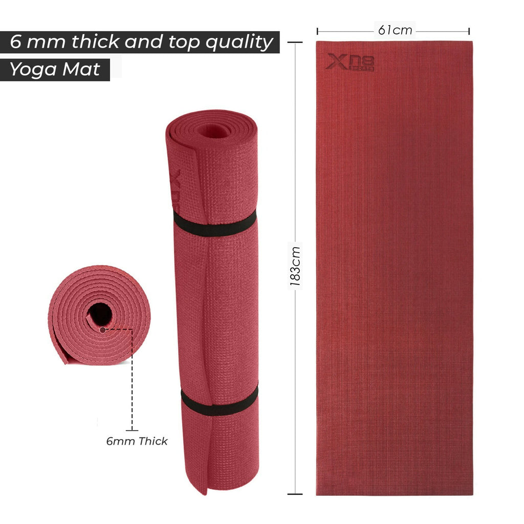 XN8 Yoga Mats Exercise Mat Gym Fitness Nonslip Pilates Aerobic Workout Bag Strap