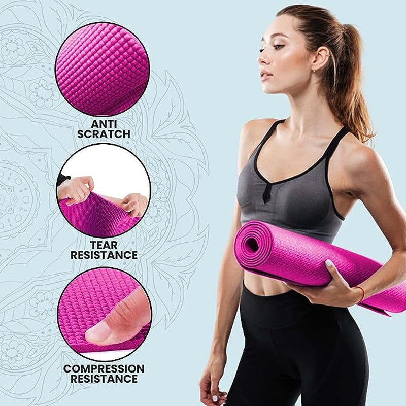 XN8 Yoga Mats Exercise Mat Gym Fitness Nonslip Pilates Aerobic Workout Bag Strap