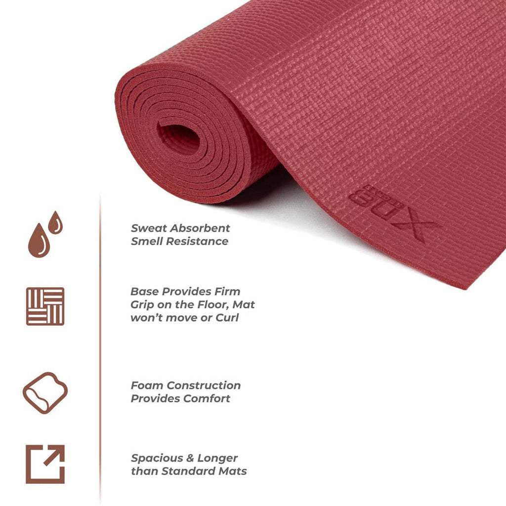 XN8 Yoga Mats Exercise Mat Gym Fitness Nonslip Pilates Aerobic Workout Bag Strap
