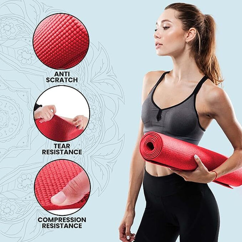 XN8 Yoga Mats Exercise Mat Gym Fitness Nonslip Pilates Aerobic Workout Bag Strap