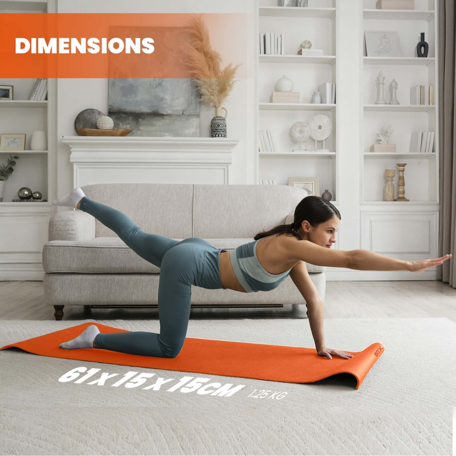 XN8 Yoga Mats Exercise Mat Gym Fitness Nonslip Pilates Aerobic Workout Bag Strap