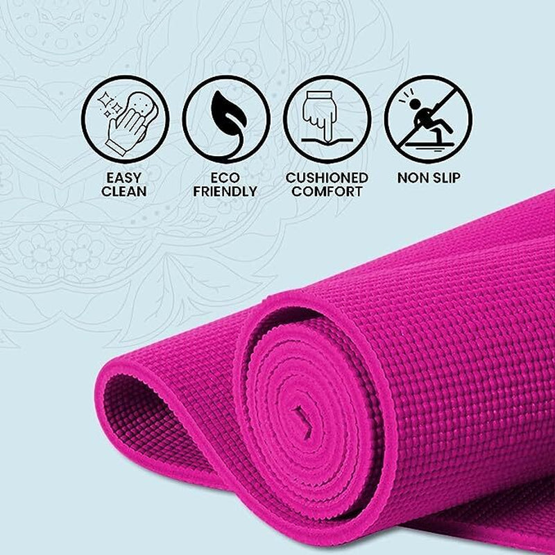 XN8 Yoga Mats Exercise Mat Gym Fitness Nonslip Pilates Aerobic Workout Bag Strap