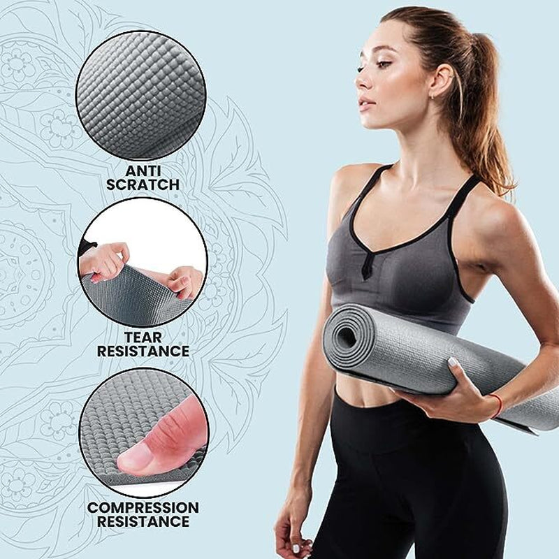 XN8 Yoga Mats Exercise Mat Gym Fitness Nonslip Pilates Aerobic Workout Bag Strap