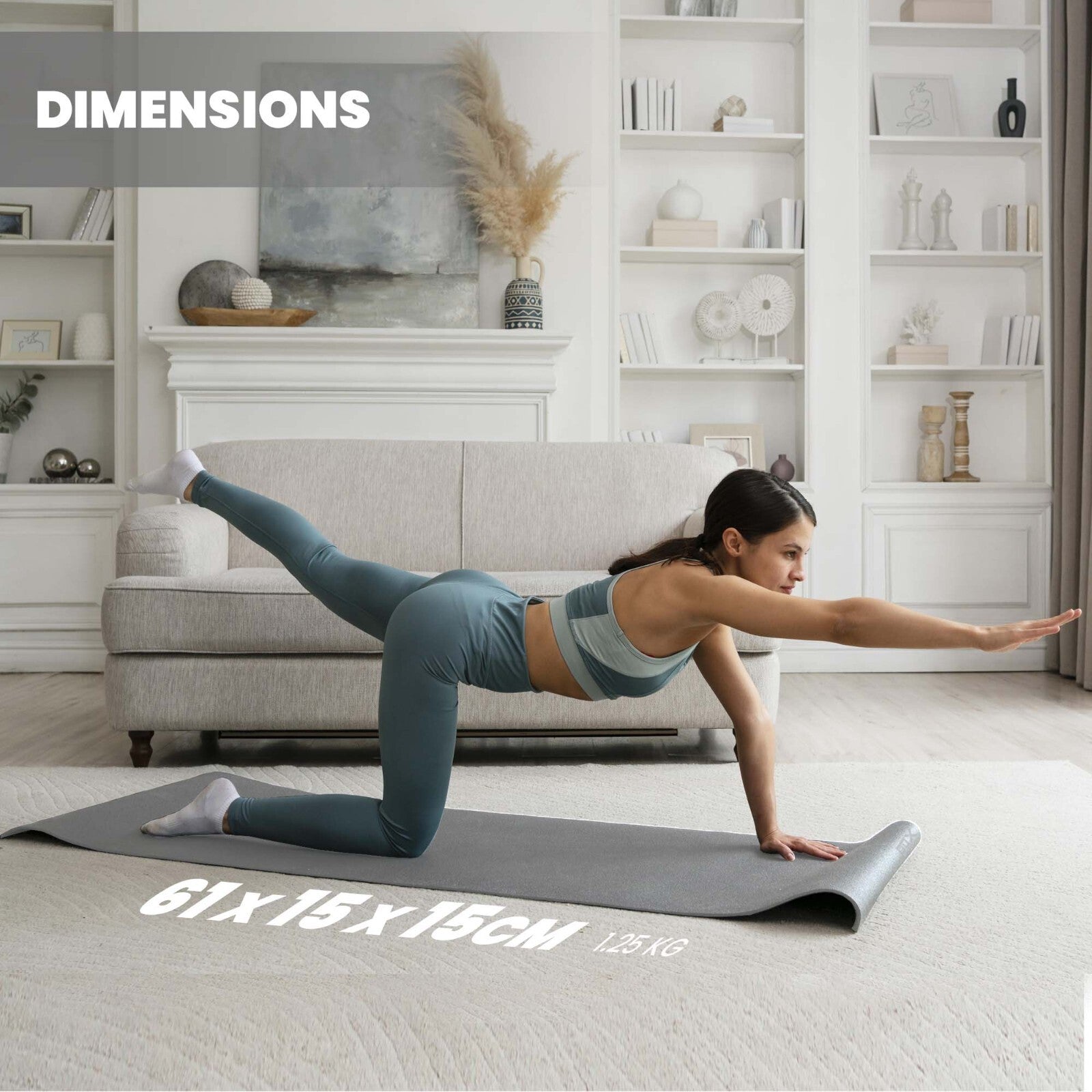 XN8 Yoga Mats Exercise Mat Gym Fitness Nonslip Pilates Aerobic Workout Bag Strap