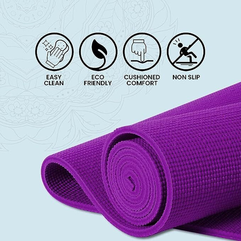 XN8 Yoga Mats Exercise Mat Gym Fitness Nonslip Pilates Aerobic Workout Bag Strap
