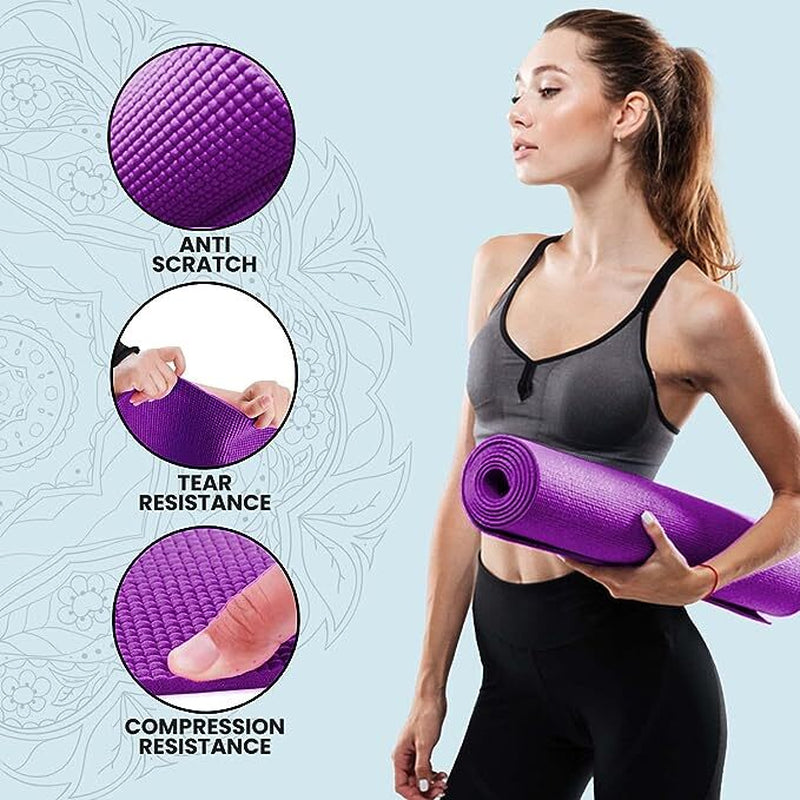 XN8 Yoga Mats Exercise Mat Gym Fitness Nonslip Pilates Aerobic Workout Bag Strap