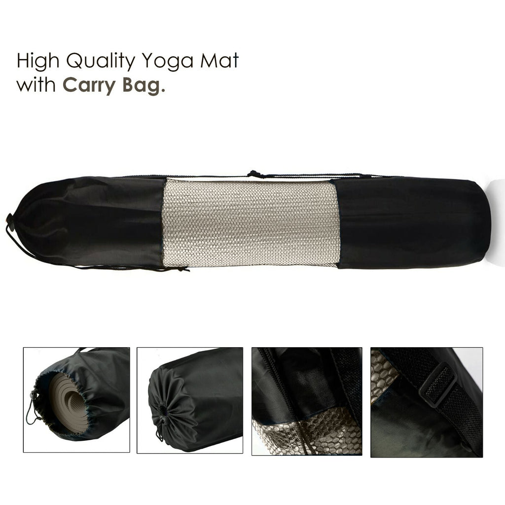 XN8 Yoga Mats Exercise Mat Gym Fitness Nonslip Pilates Aerobic Workout Bag Strap