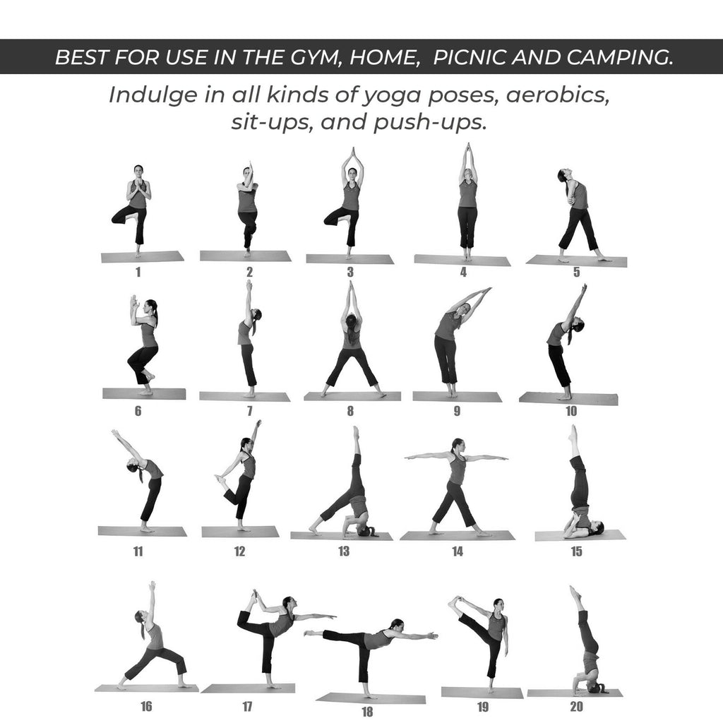 XN8 Yoga Mats Exercise Mat Gym Fitness Nonslip Pilates Aerobic Workout Bag Strap