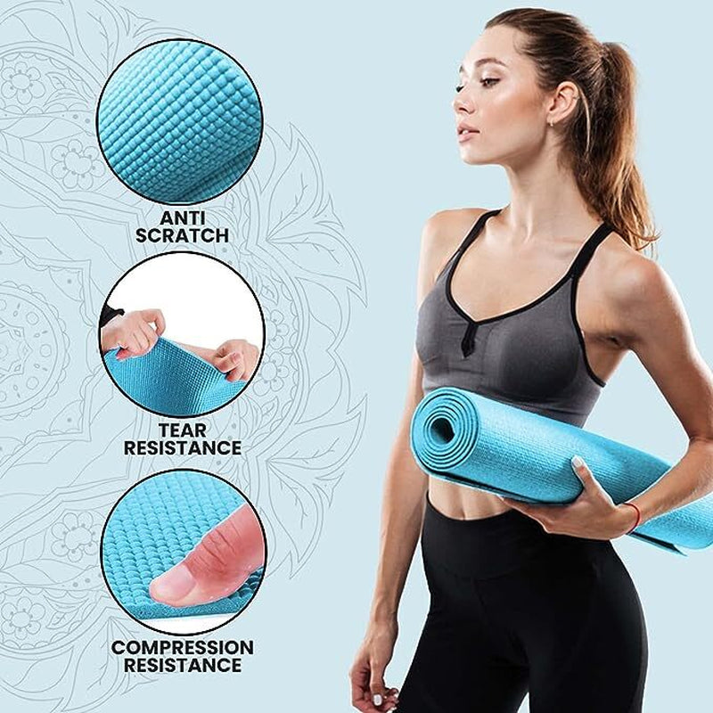 XN8 Yoga Mats Exercise Mat Gym Fitness Nonslip Pilates Aerobic Workout Bag Strap