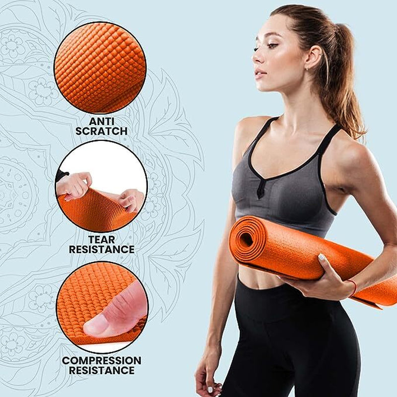 XN8 Yoga Mats Exercise Mat Gym Fitness Nonslip Pilates Aerobic Workout Bag Strap