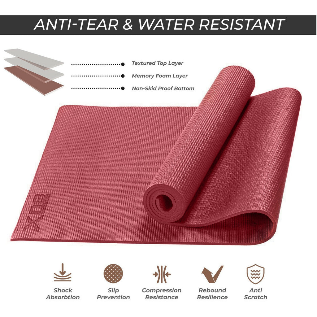 XN8 Yoga Mats Exercise Mat Gym Fitness Nonslip Pilates Aerobic Workout Bag Strap