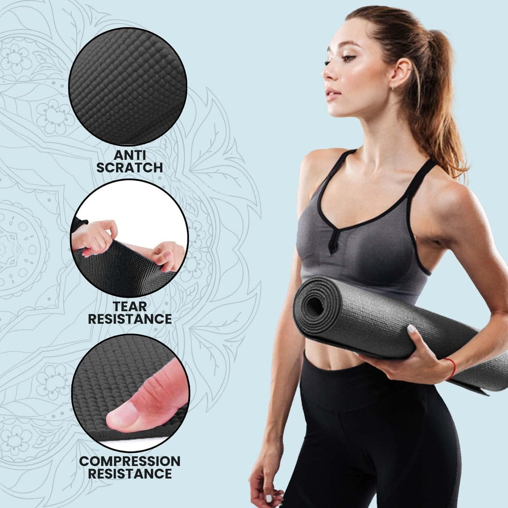 XN8 Yoga Mats Exercise Mat Gym Fitness Nonslip Pilates Aerobic Workout Bag Strap