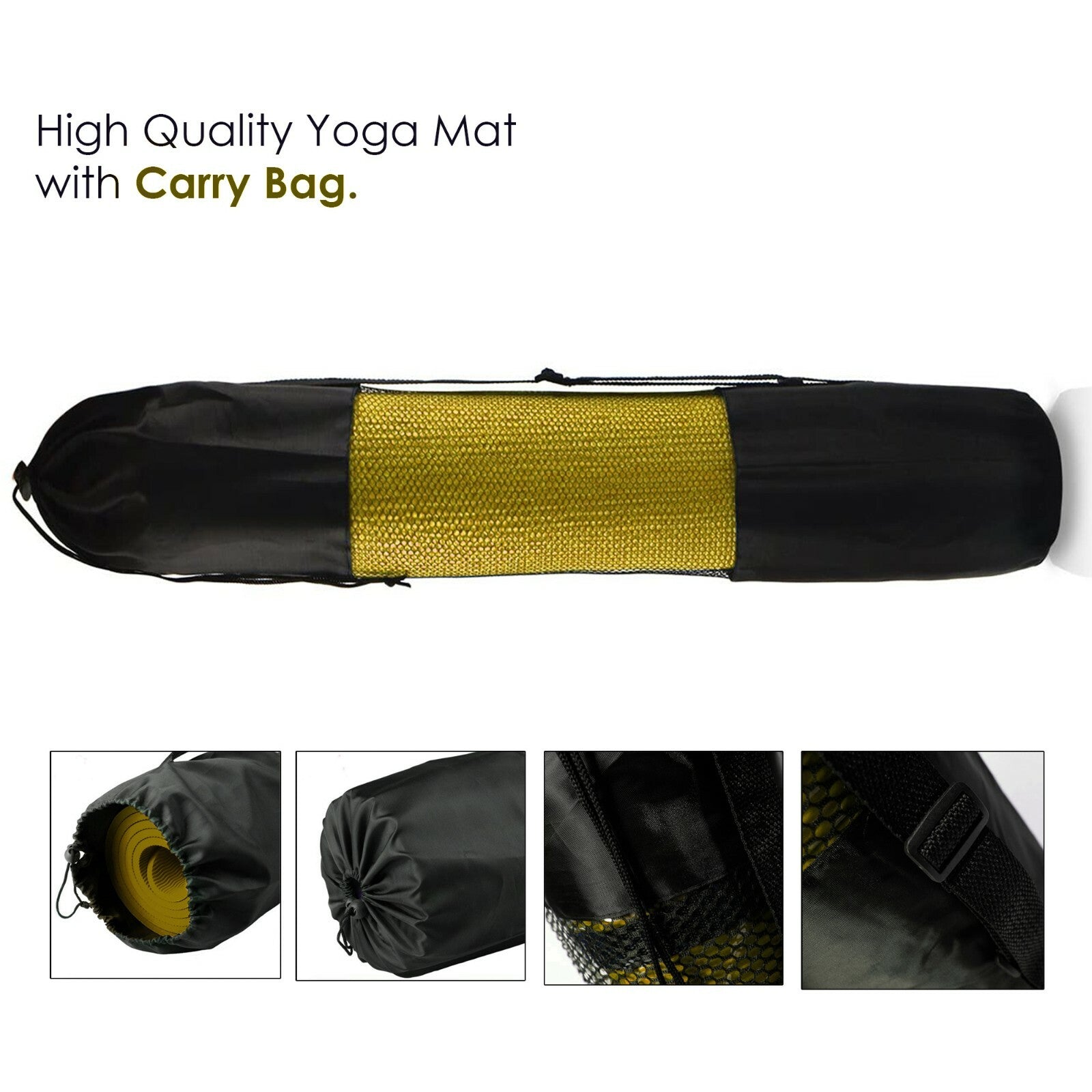 XN8 Yoga Mats Exercise Mat Gym Fitness Nonslip Pilates Aerobic Workout Bag Strap